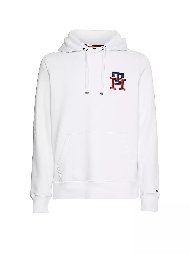 TOMMY HILFIGER Kapuzenpullover Hoodie weiss